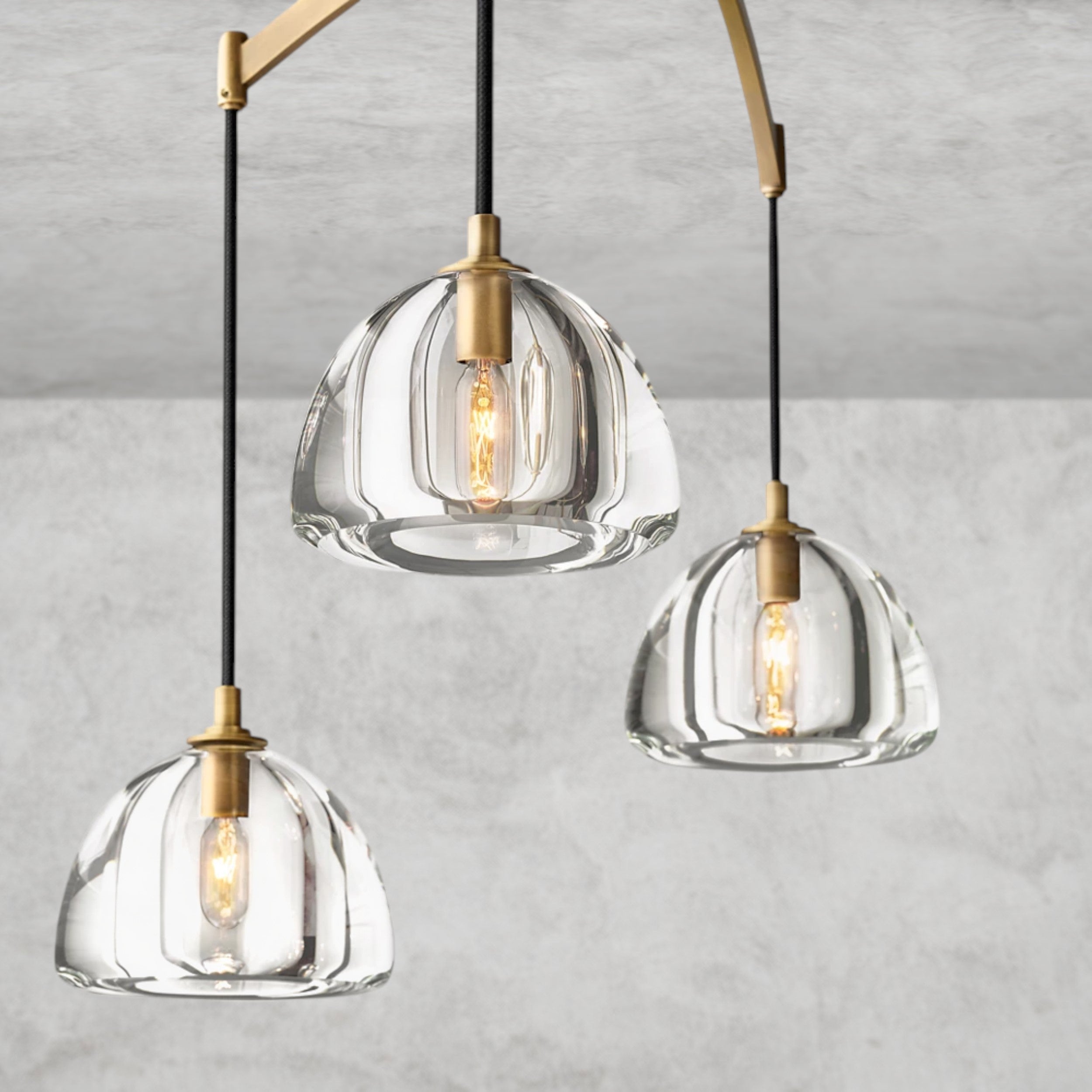 Hemisphere Linear Chandelier 54", 72"
